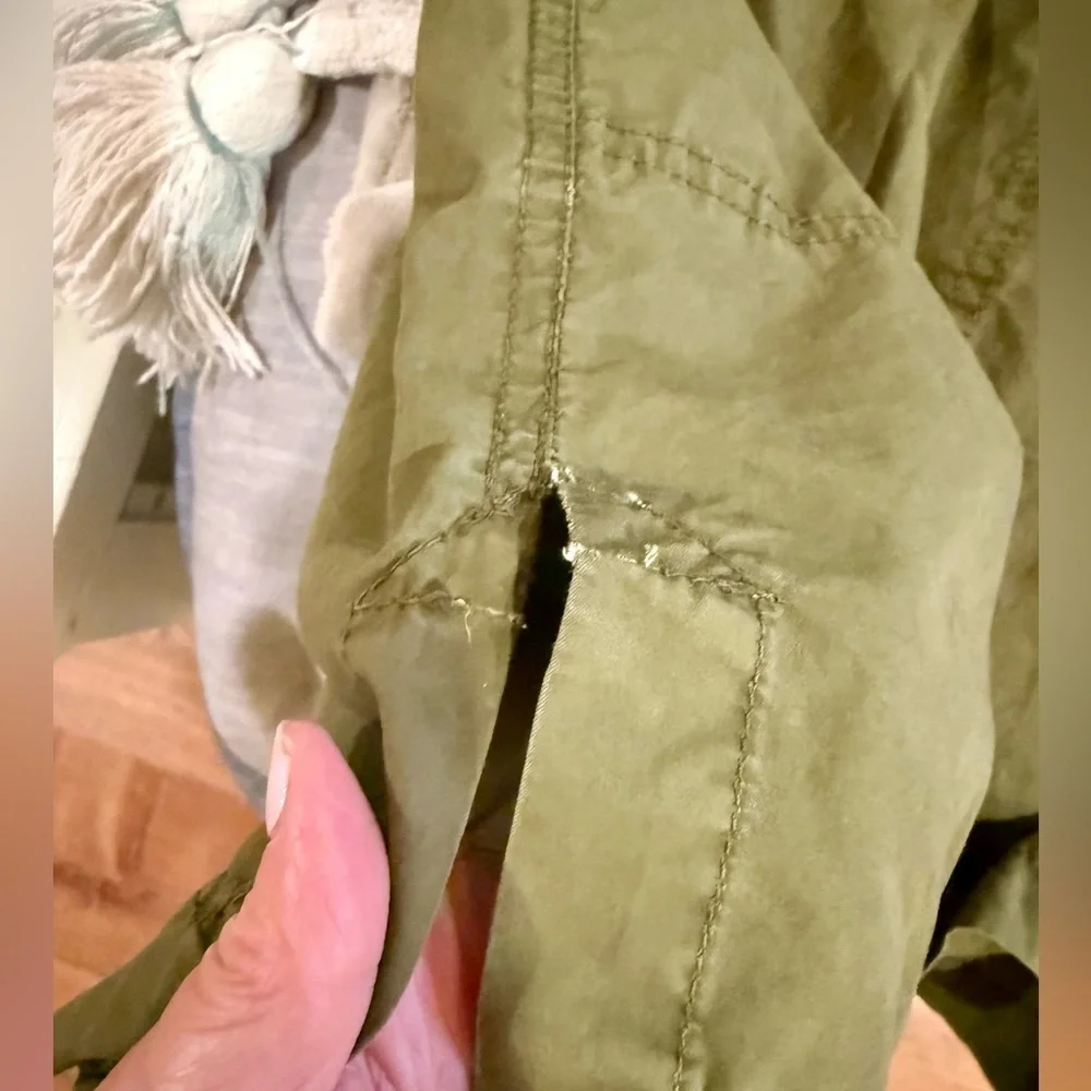 J. Crew Ladies Sz 10 Olive Safari Military‎ Utility Shirt Dress
